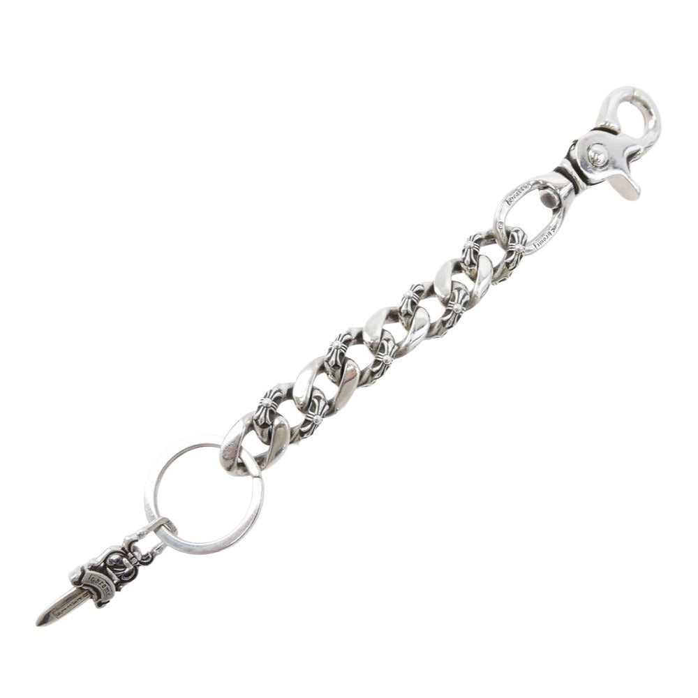 CHROME HEARTS クロムハーツ（原本無） CLP CHN FANCY-L ロング ファンシーリンク ダガー キーチェーン シルバー系【中古】