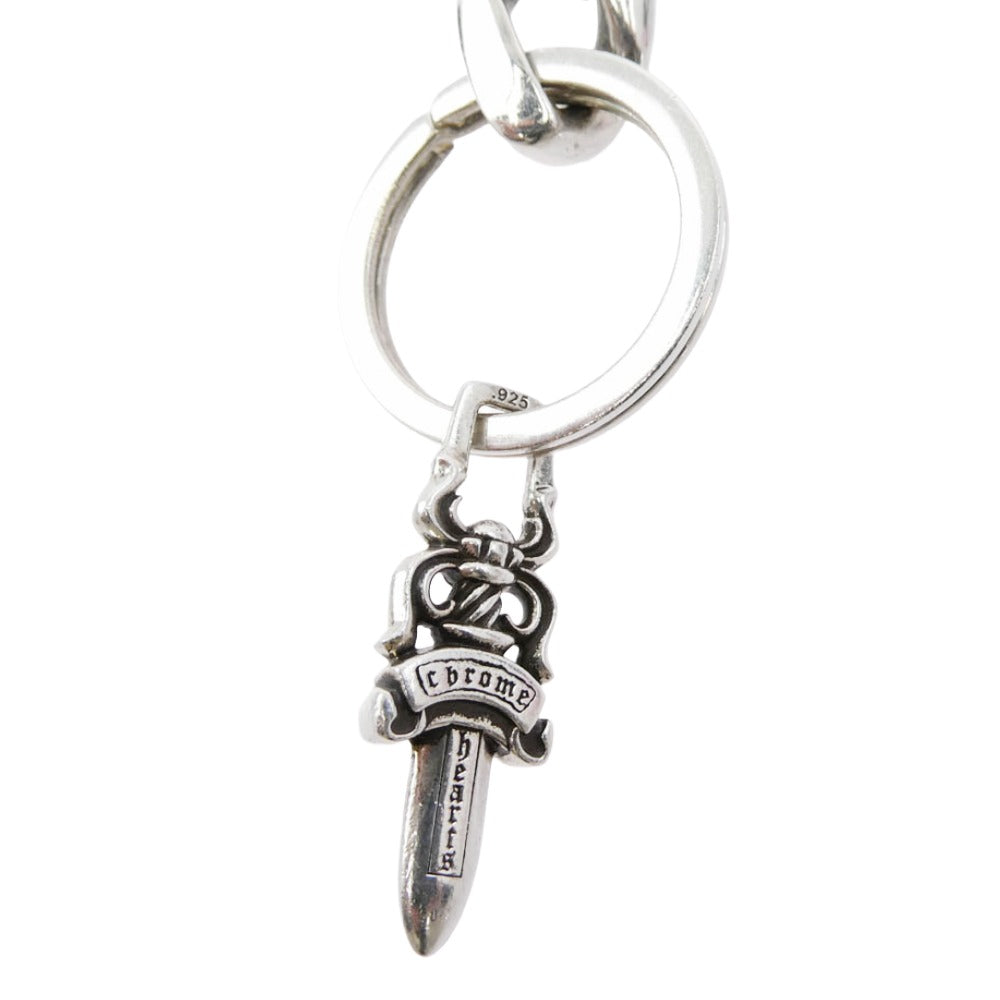 CHROME HEARTS クロムハーツ（原本無） CLP CHN FANCY-L ロング ファンシーリンク ダガー キーチェーン シルバー系【中古】
