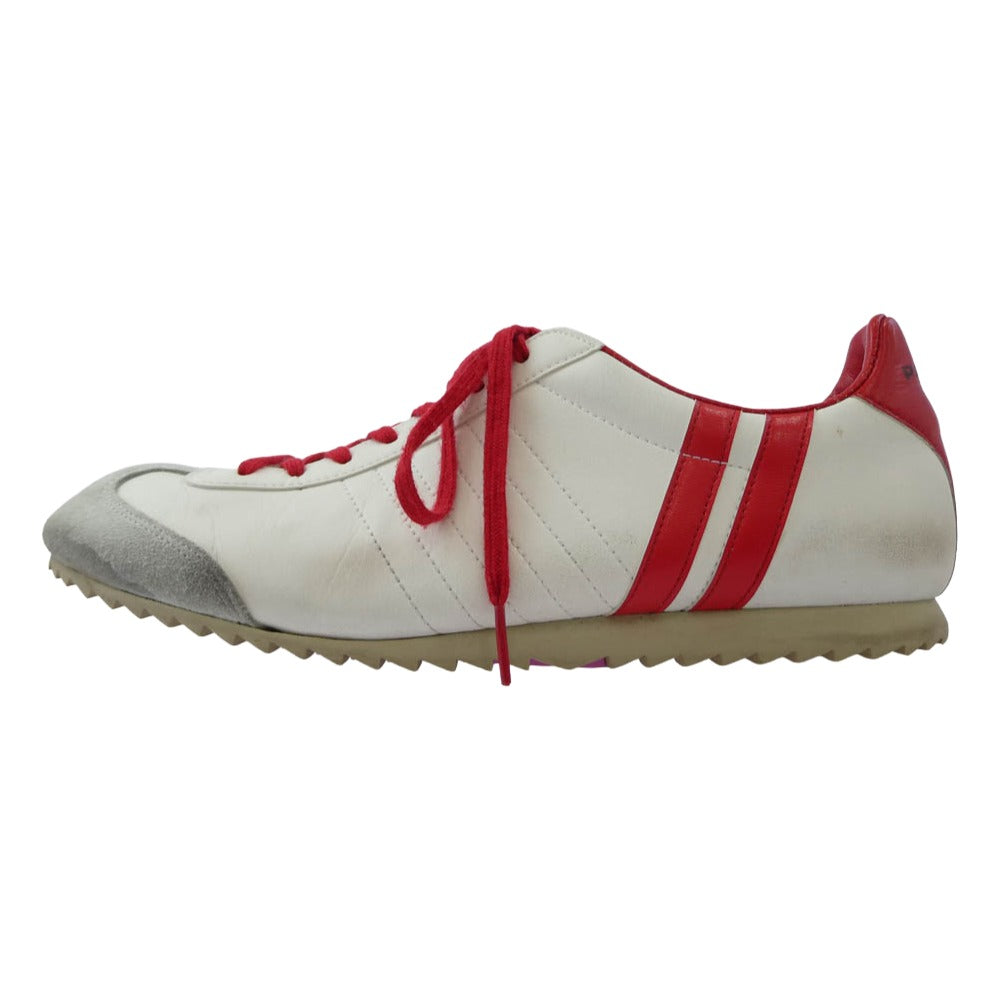 PATRICK パトリック RHADE ラーデ レザー スニーカー シューズ ホワイト系 レッド系 42【中古】