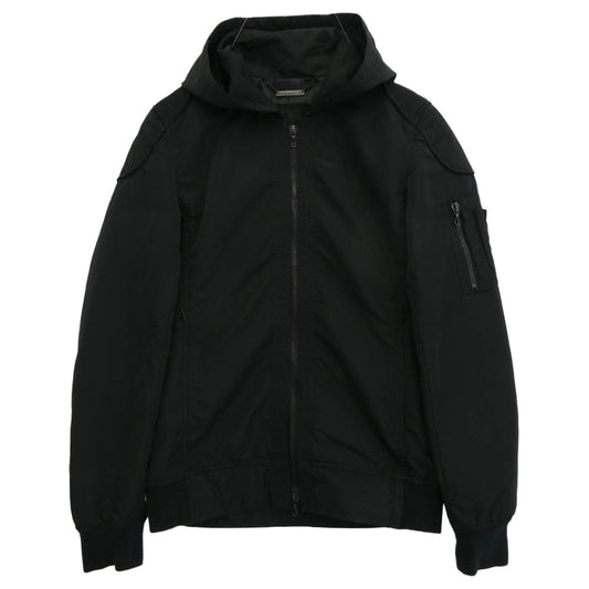 Moonage Devilment ムーンエイジデビルメント MA-1 HOODIE フード付き ミリタリー ジャケット ブラック系 44【中古】