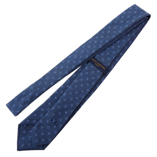 LOUIS VUITTON ルイ・ヴィトン M77087 モノグラム ジーンシー 総柄 ネクタイ ライトブルー系【中古】