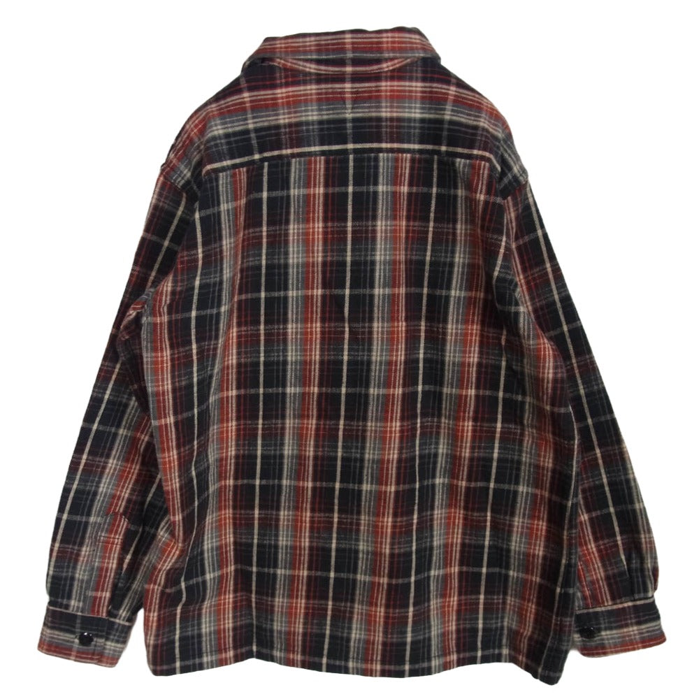 WAREHOUSE ウエアハウス Lot 3063 1930s WPA ONE POCKET PULLOVER FLANNEL SHIRTS RIGID ワンポケット プルオーバー フランネル シャツ レッド系 36【中古】