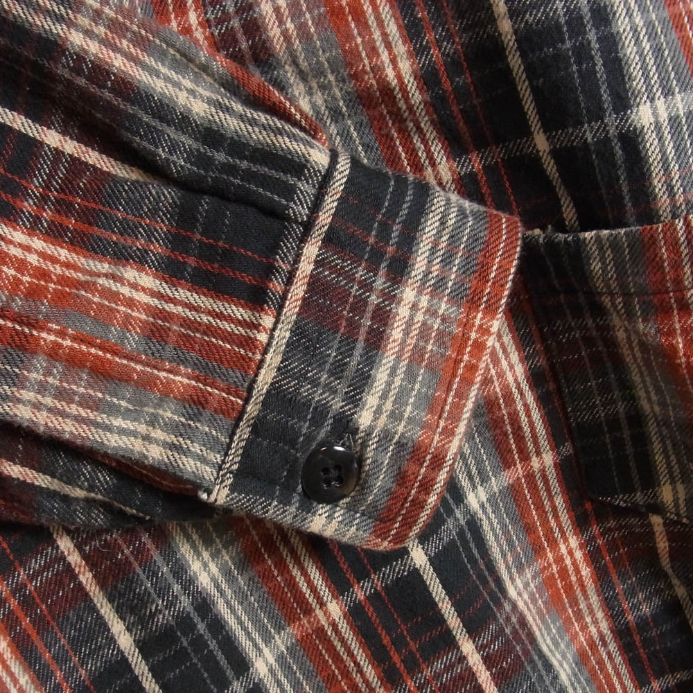 WAREHOUSE ウエアハウス Lot 3063 1930s WPA ONE POCKET PULLOVER FLANNEL SHIRTS RIGID ワンポケット プルオーバー フランネル シャツ レッド系 36【中古】