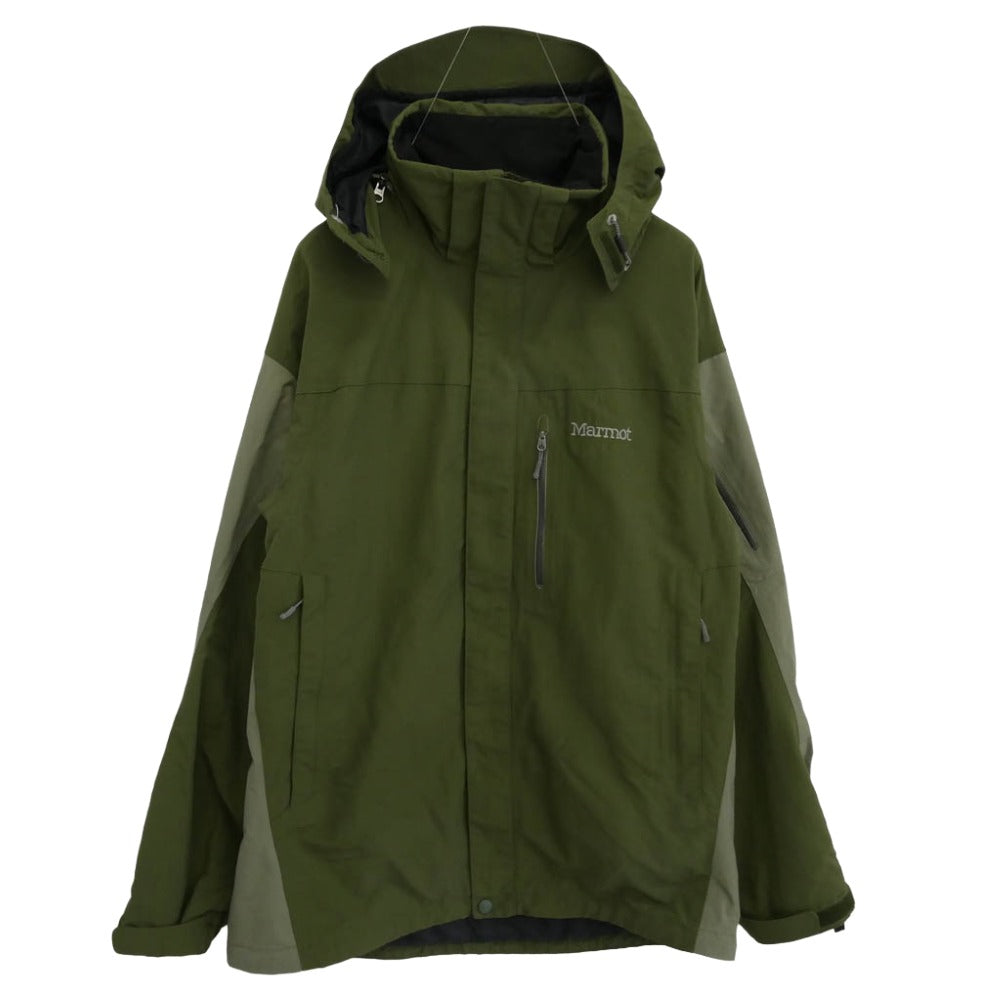 MARMOT マーモット 4004-6-MPT MOUNTAIN JACKET HOODIE マウンテン ジャケット カーキ系 M【中古】