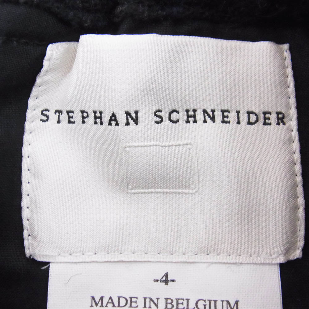 STEPHAN SCHNEIDER ステファンシュナイダー ウール チェック トラウザーズ スラックス パンツ チャコール系 4【中古】