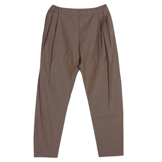 STEPHAN SCHNEIDER ステファンシュナイダー イージーウエスト ウール トラウザーズ スラックス パンツ ベージュ系 4【中古】