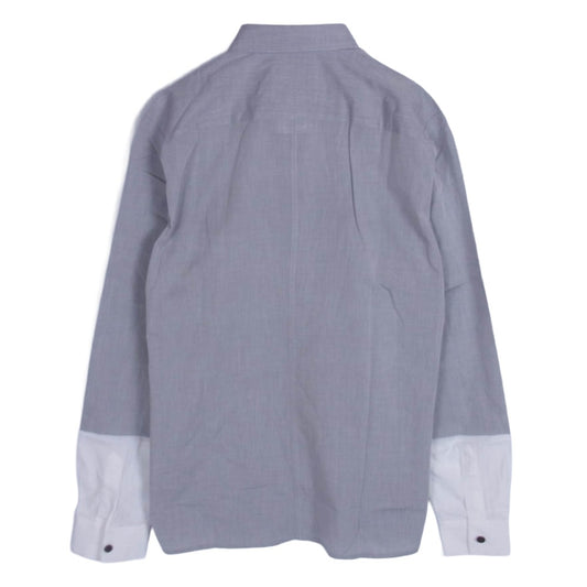 STEPHAN SCHNEIDER ステファンシュナイダー 袖切替 コットン 長袖 シャツ グレー系 4【中古】