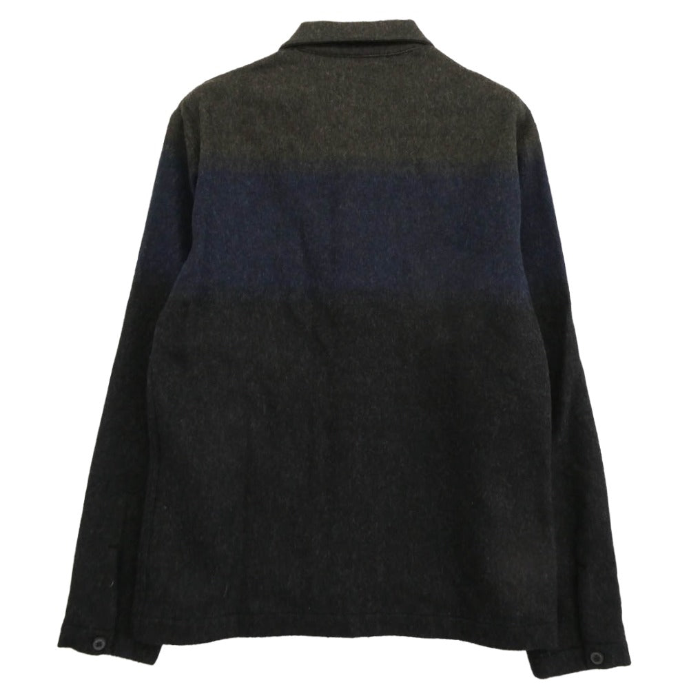 STEPHAN SCHNEIDER ステファンシュナイダー ウール 長袖 シャツ ダークグレー系 ブルー系 4【中古】