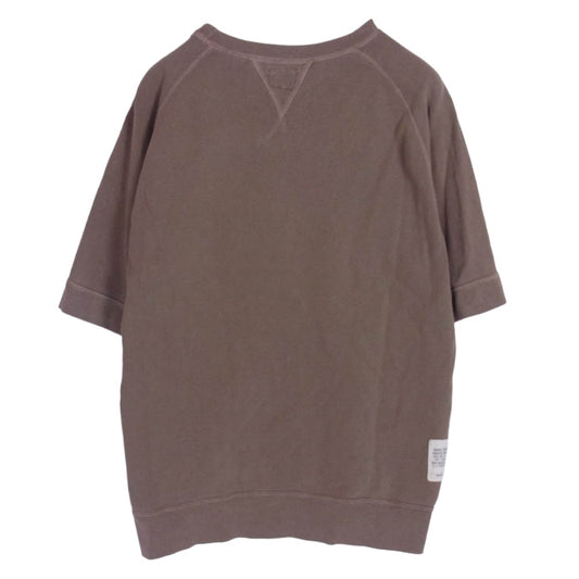 The REAL McCOY'S ザリアルマッコイズ TOY'S MCCOY トイズマッコイ ガーメントダイ 製品染め 無地 半袖 ラグラン スウェット シャツ ライトブラウン系 38【中古】