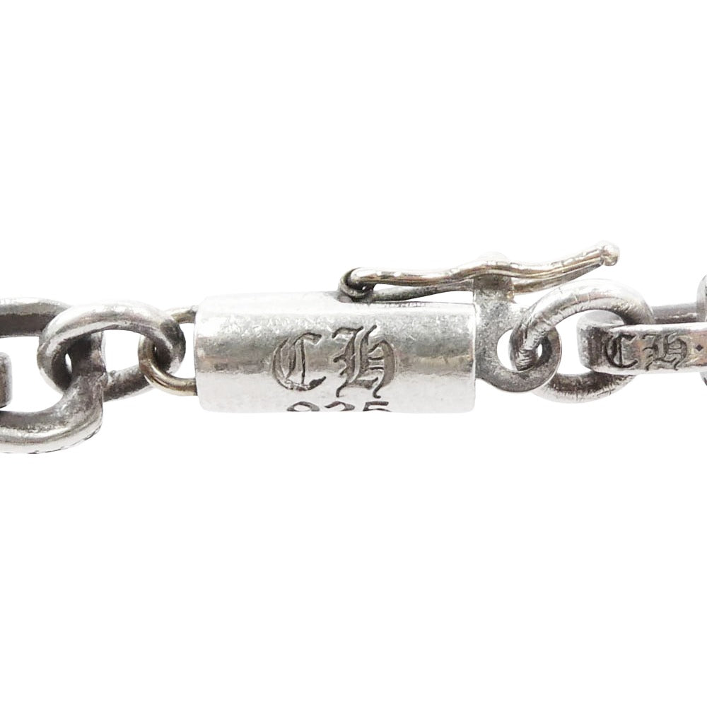 CHROME HEARTS クロムハーツ（原本無） ブラックシンフォニーギャランティ付属 PAPER CHAIN 24 ペーパー チェーン ネックレス シルバー系 24inch【中古】