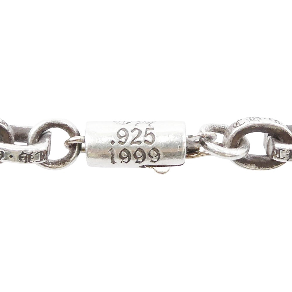 CHROME HEARTS クロムハーツ（原本無） ブラックシンフォニーギャランティ付属 PAPER CHAIN 24 ペーパー チェーン ネックレス シルバー系 24inch【中古】