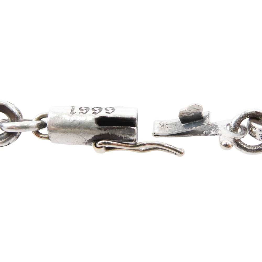 CHROME HEARTS クロムハーツ（原本無） ブラックシンフォニーギャランティ付属 PAPER CHAIN 24 ペーパー チェーン ネックレス シルバー系 24inch【中古】