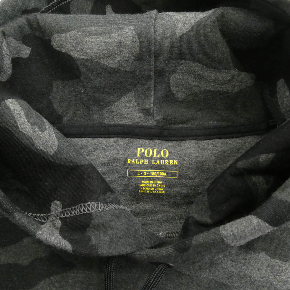 POLO RALPH LAUREN ポロ・ラルフローレン ウイング フット カモ スウェット パーカー グレー系 L【中古】