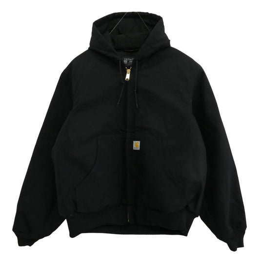 Carhartt カーハート J140 DUCK QUILTED FLANNEL-LINED JACKET ダック アクティブ ジャケット ブラック系 L【極上美品】【中古】