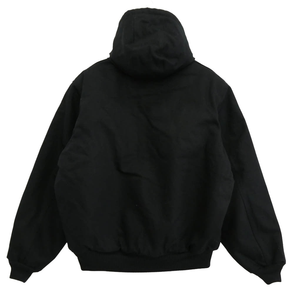 Carhartt カーハート J140 DUCK QUILTED FLANNEL-LINED JACKET ダック アクティブ ジャケット ブラック系 L【極上美品】【中古】