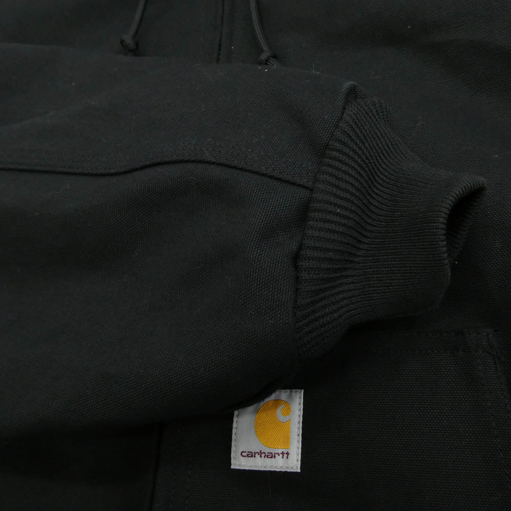 Carhartt カーハート J140 DUCK QUILTED FLANNEL-LINED JACKET ダック アクティブ ジャケット ブラック系 L【極上美品】【中古】