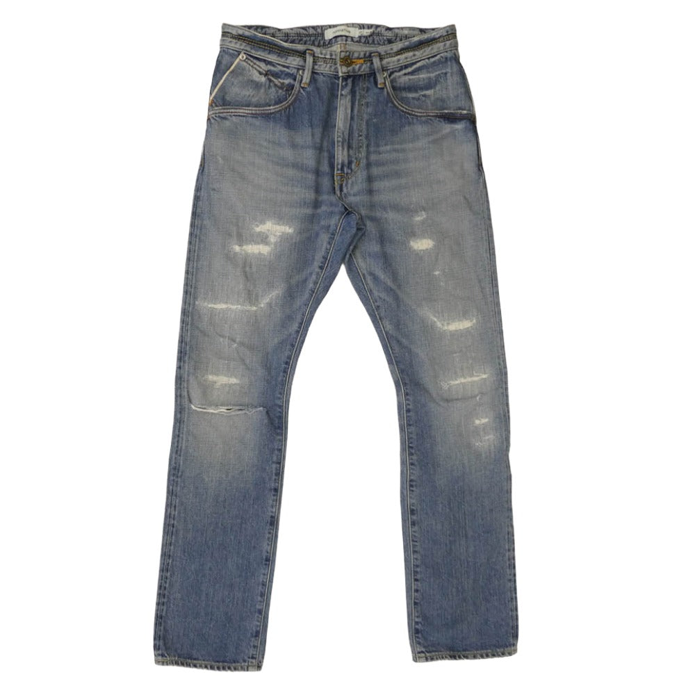 nonnative ノンネイティブ NN-P2404 DWELLER 5P JEANS 12.5oz SELVEDGE DENIM VW JULE リペア デニム パンツ インディゴブルー系 ０【中古】