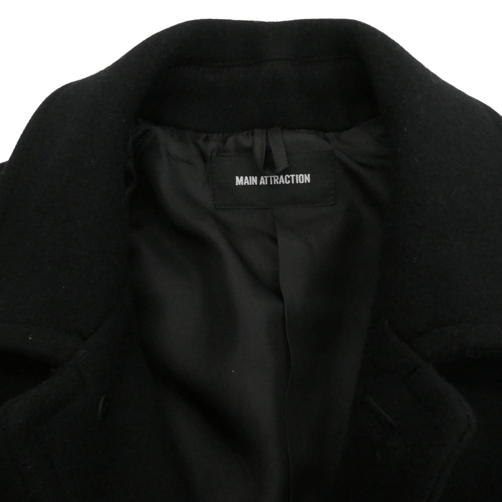 メイン アトラクション ウール ステンカラー コート ブラック系 1【中古】