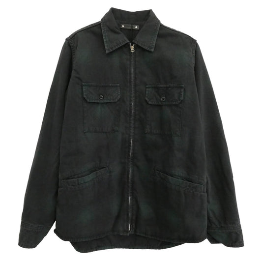MINEDENIM マインデニム 2110-5003-47-012 Black Denim Check Quiltriner Shirt BZ チェック シャツ ブルゾン ブラック系 グリーン系 M 1【中古】