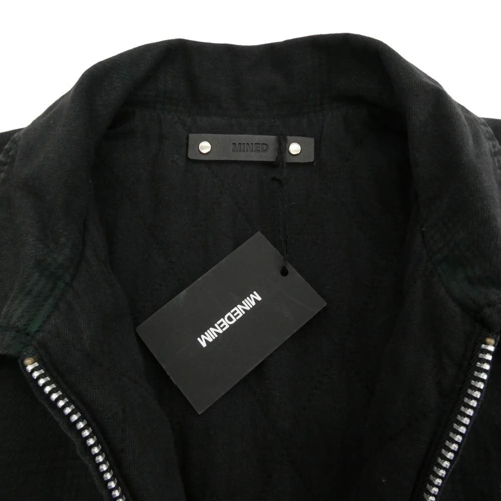 MINEDENIM マインデニム 2110-5003-47-012 Black Denim Check