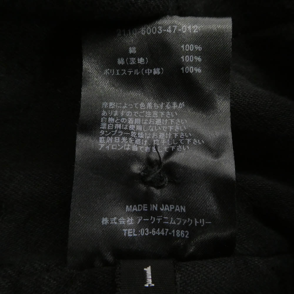 MINEDENIM マインデニム 2110-5003-47-012 Black Denim Check
