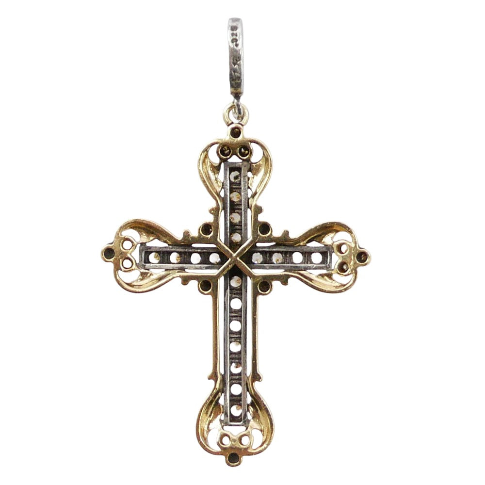 Loree Rodkin ローリーロドキン K18 シルバー バチカンクロス ペンダントトップ ゴールド系 シルバー系【中古】