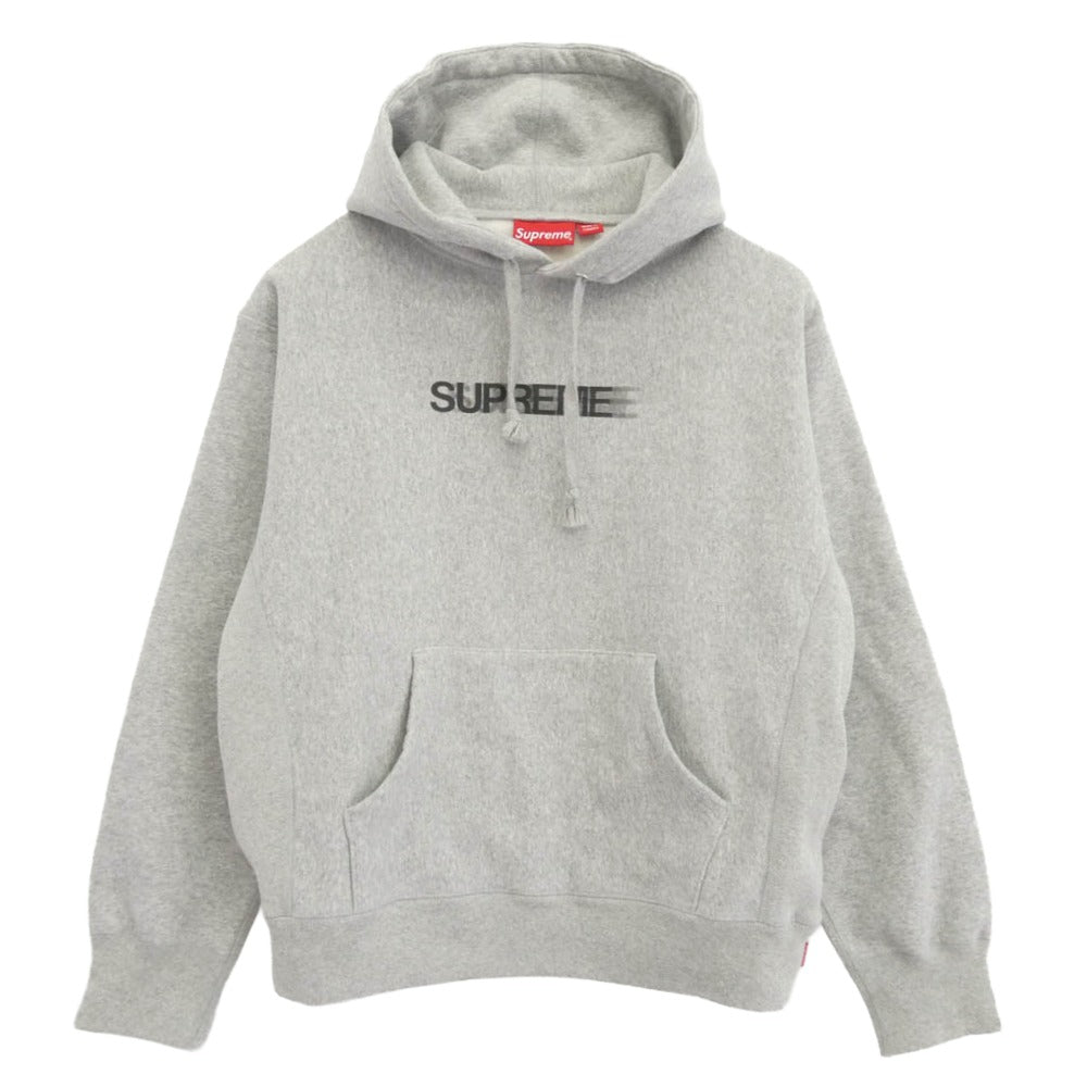 Supreme シュプリーム 23SS Motion Logo Hooded Sweatshirt モーションロゴ パーカー グレー系 S【中古】