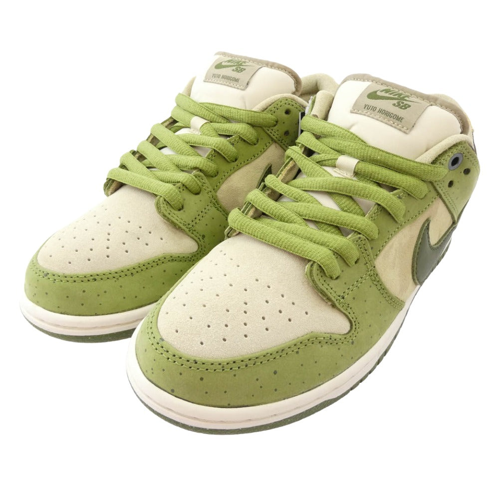 NIKE ナイキ HF8022-300 SB x YUTO HORIGOME DUNK LOW PRO MATCHA エスビー 堀米雄斗 ダンク ロー プロ マッチャ スニーカー グリーン系 26.5cm【極上美品】【中古】