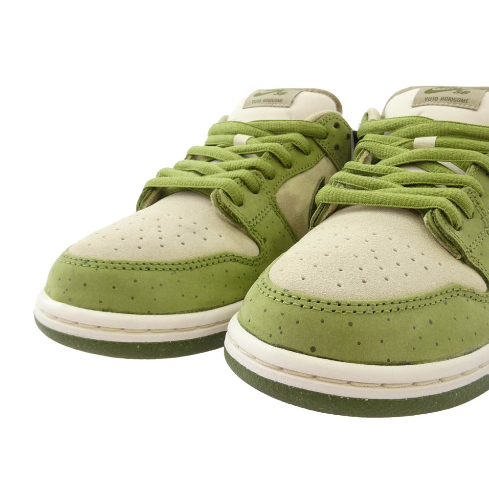 NIKE ナイキ HF8022-300 SB x YUTO HORIGOME DUNK LOW PRO MATCHA エスビー 堀米雄斗 ダンク ロー プロ マッチャ スニーカー グリーン系 26.5cm【極上美品】【中古】