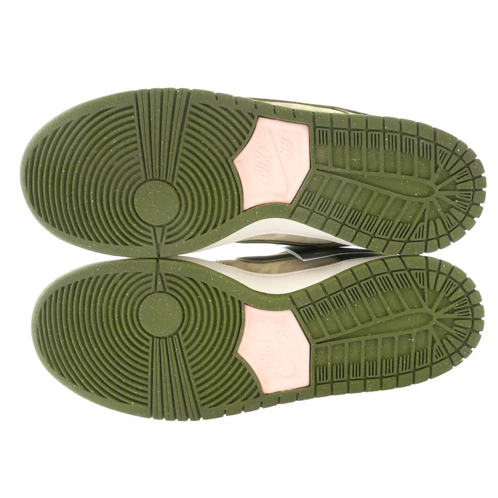 NIKE ナイキ HF8022-300 SB x YUTO HORIGOME DUNK LOW PRO MATCHA エスビー 堀米雄斗 ダンク ロー プロ マッチャ スニーカー グリーン系 26.5cm【極上美品】【中古】