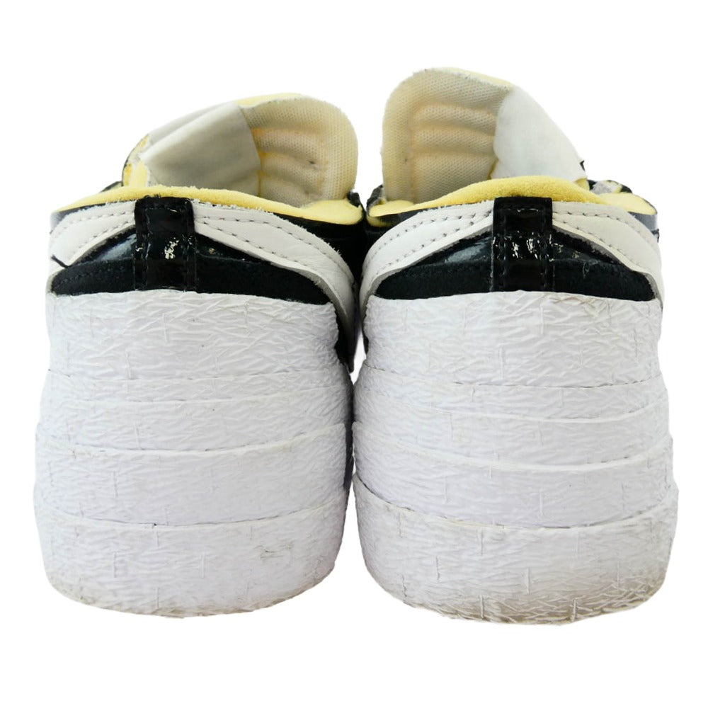 NIKE ナイキ DM6443-001 × sacai サカイ Blazer Low Black Patent Leather ブレーザー ロー ブラックパテントレザー スニーカー ブラック系 26.5cm【中古】