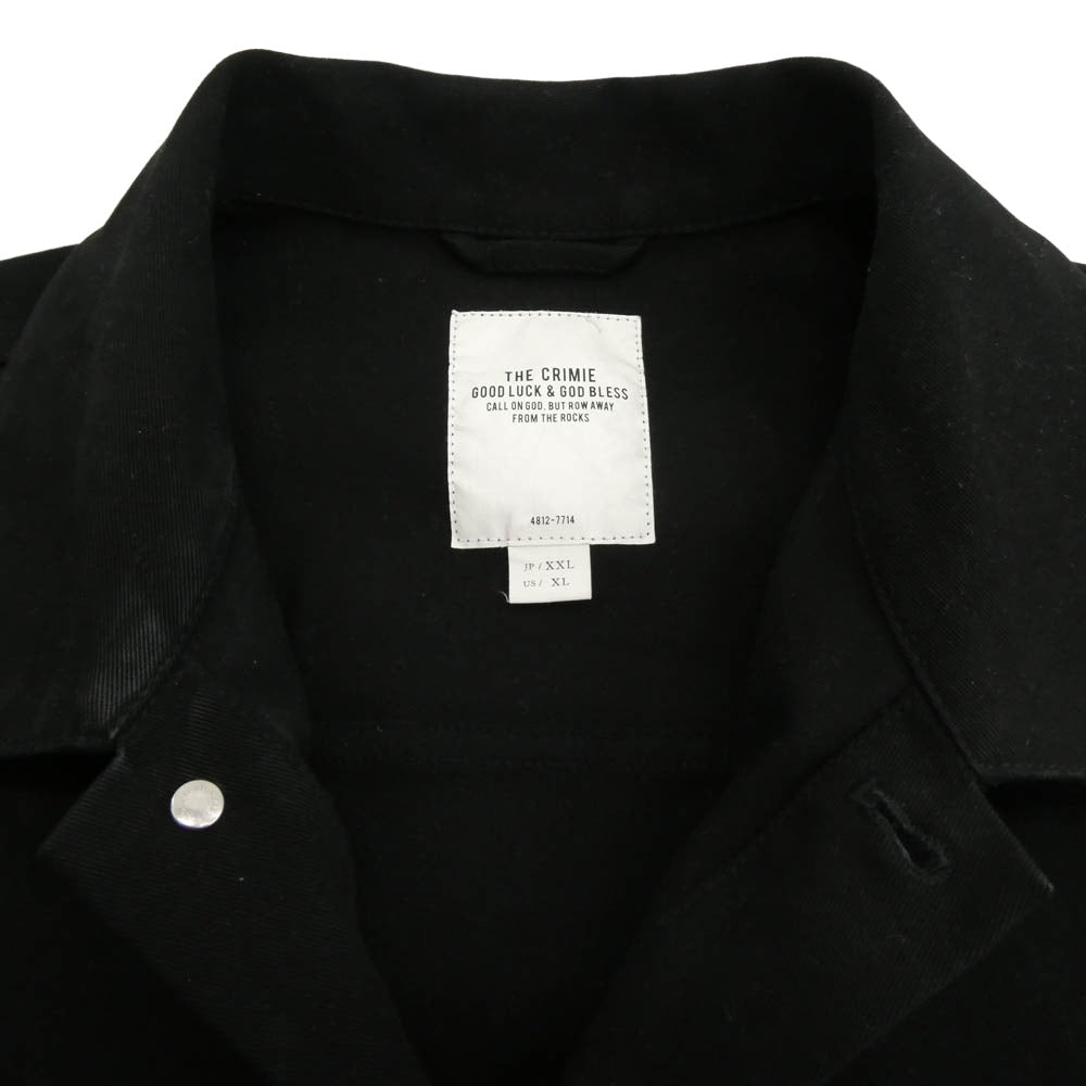 CRIMIE クライミー CR1-02B5-JK34 STRETRCH TWILL JACKET ストレッチツイル ジャケット ブラック系 XXL【中古】