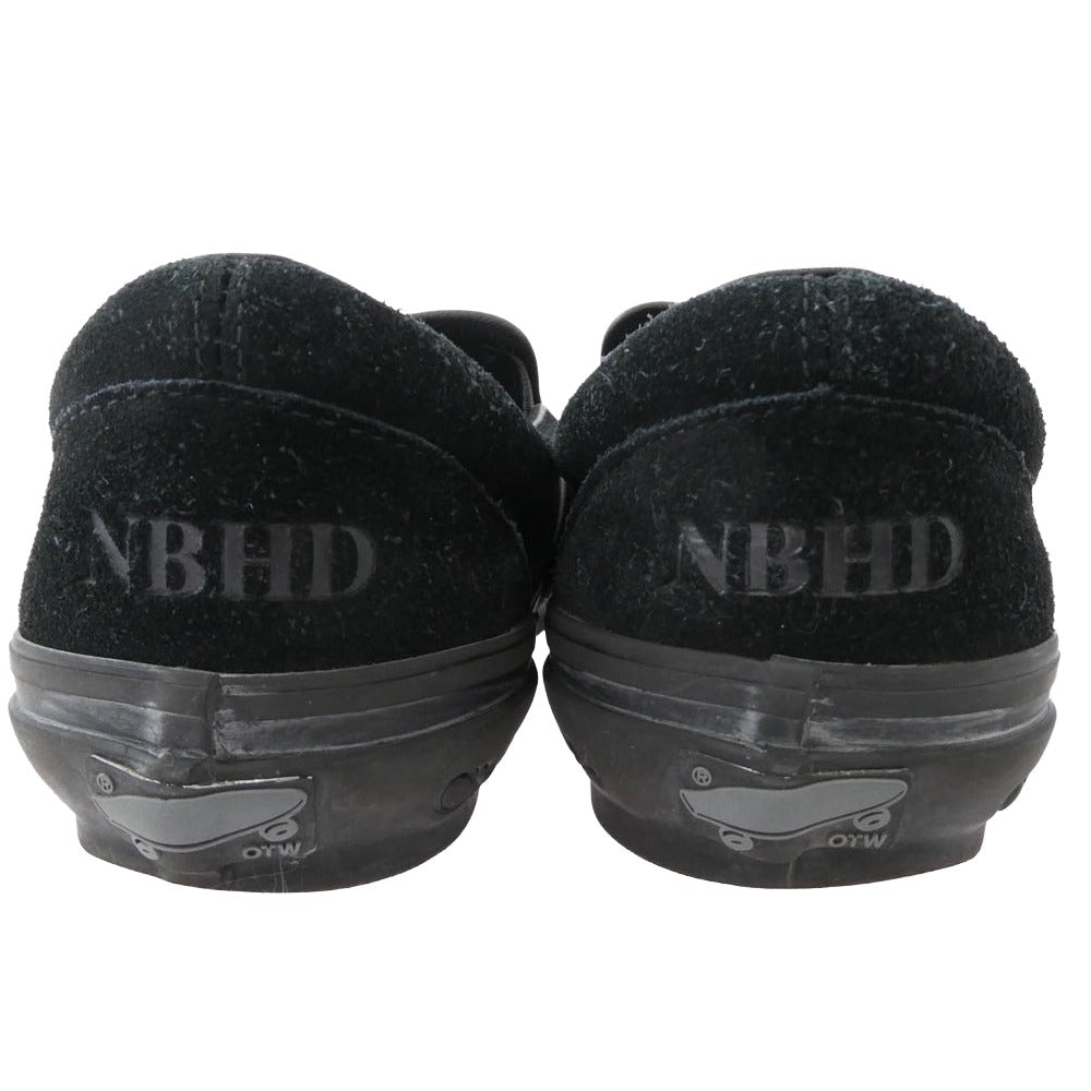 VANS バンズ OTW by Vans × NEIGHBORHOOD ネイバーフッド Classic Slip-On 98 クラシック スリッポン スニーカー ブラック系 26.5cm【中古】