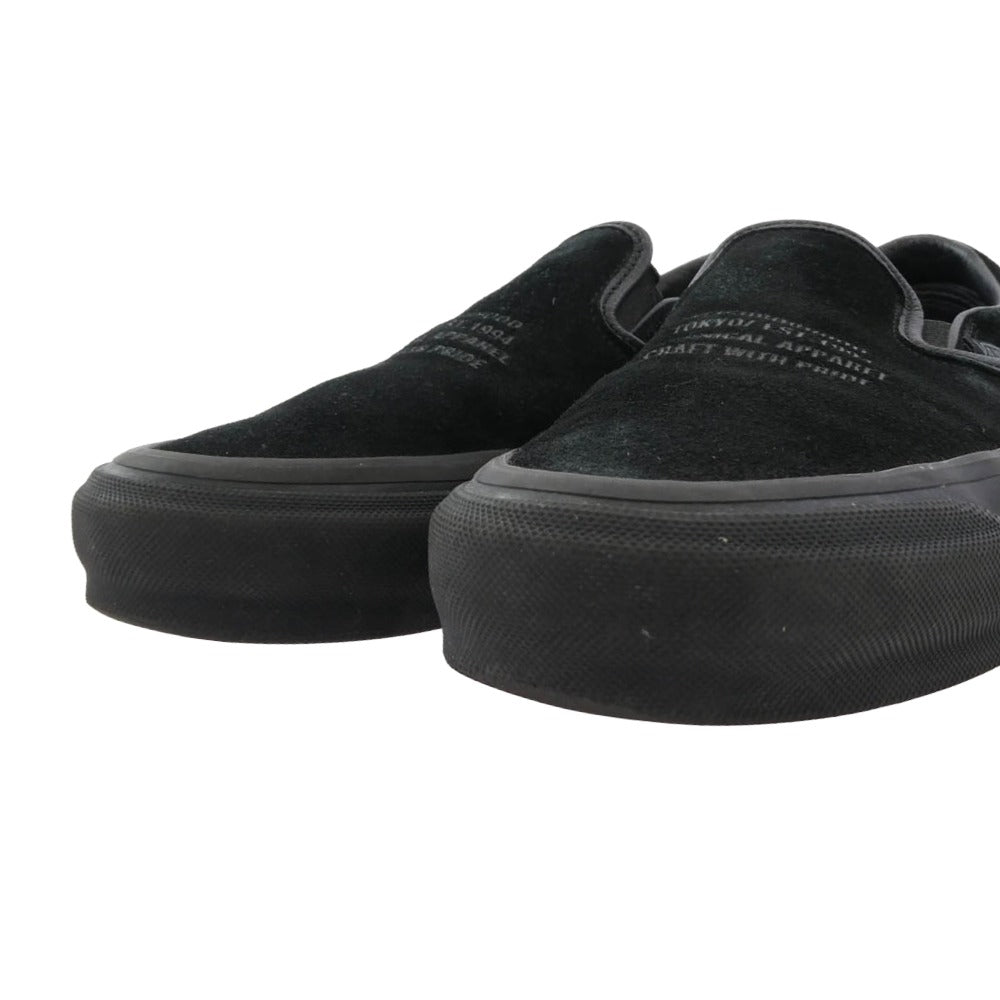 VANS バンズ OTW by Vans × NEIGHBORHOOD ネイバーフッド Classic Slip-On 98 クラシック スリッポン スニーカー ブラック系 26.5cm【中古】