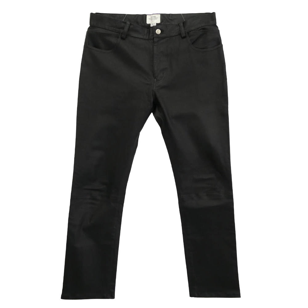 CRIMIE クライミー CR1-02A5-PL03 LAMB LEATHER ラムレザー パンツ ブラック系 XL【中古】
