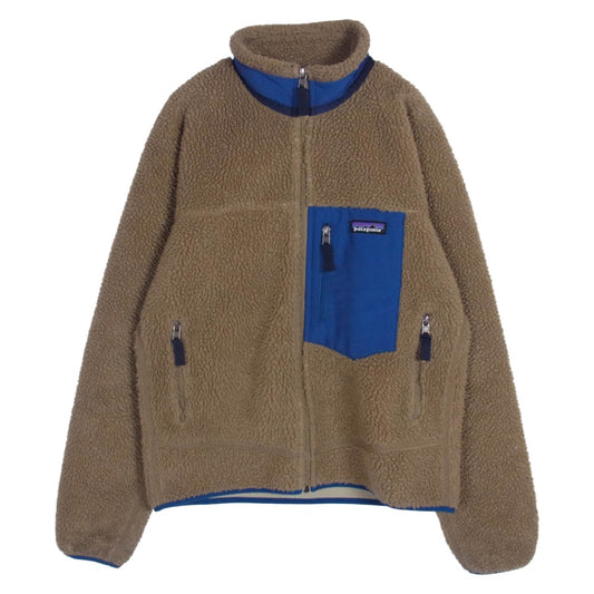patagonia パタゴニア 17AW 23056 CLASSIC RETRO-X クラシック レトロX フリース ジャケット ライトブラウン系 XS【中古】