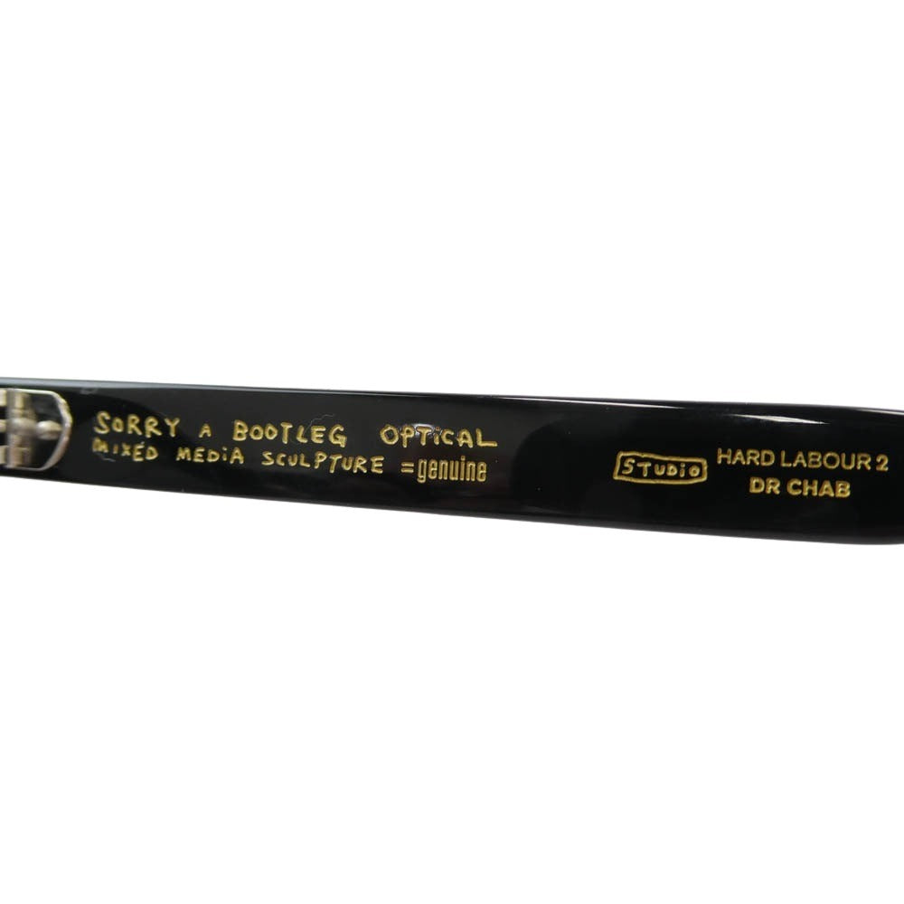 ソーリー ブートレグ プログラム 日本製 NOEL RAW SMOKE メガネ 眼鏡 ブラック系【美品】【中古】