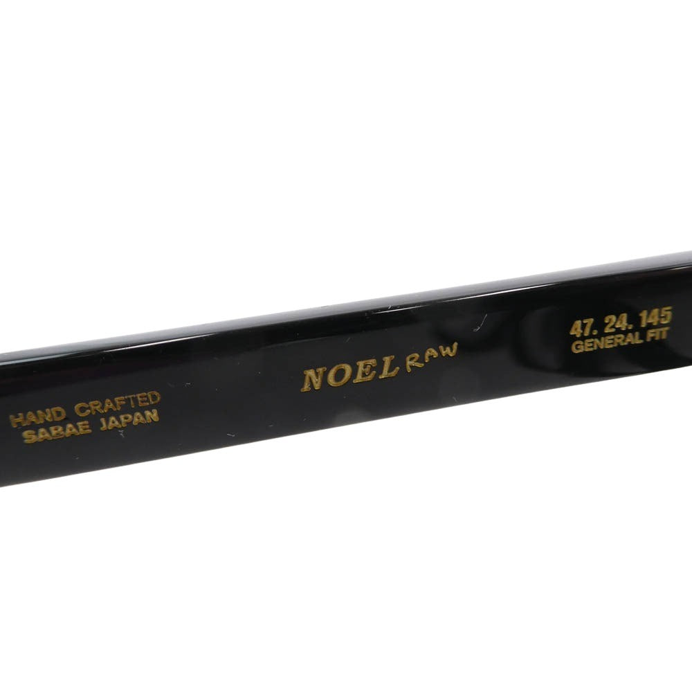 ソーリー ブートレグ プログラム 日本製 NOEL RAW SMOKE メガネ 眼鏡 ブラック系【美品】【中古】