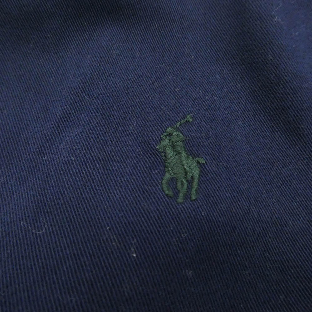POLO RALPH LAUREN ポロ・ラルフローレン 90s コーデュロイ切替 スウィングトップ ジップアップ ジャケット ネイビー系 XL【中古】
