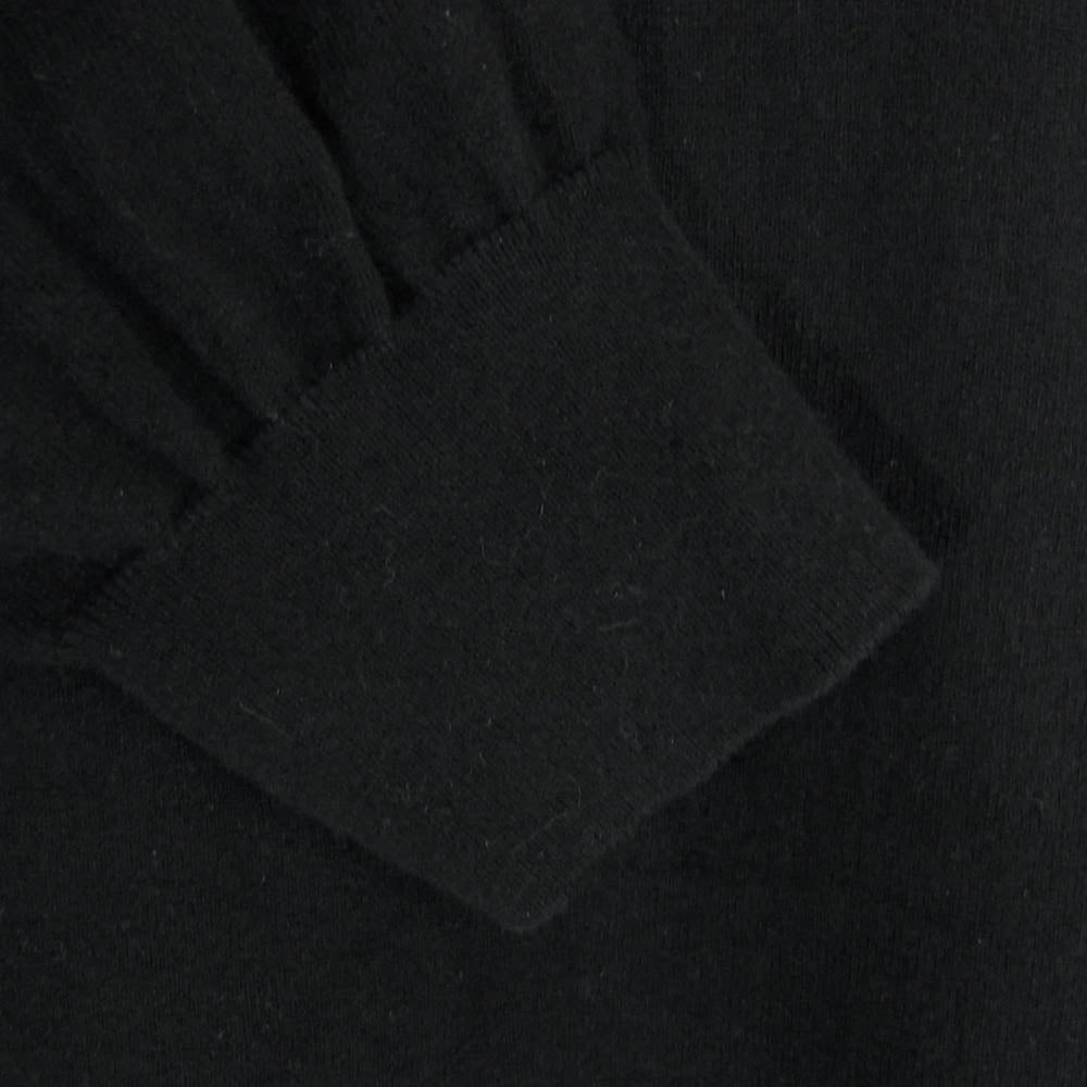 ザエンジニアドベーシックス Crew neck コットンカシミヤ クルーネック セーター ニット ブラック系 XL【中古】