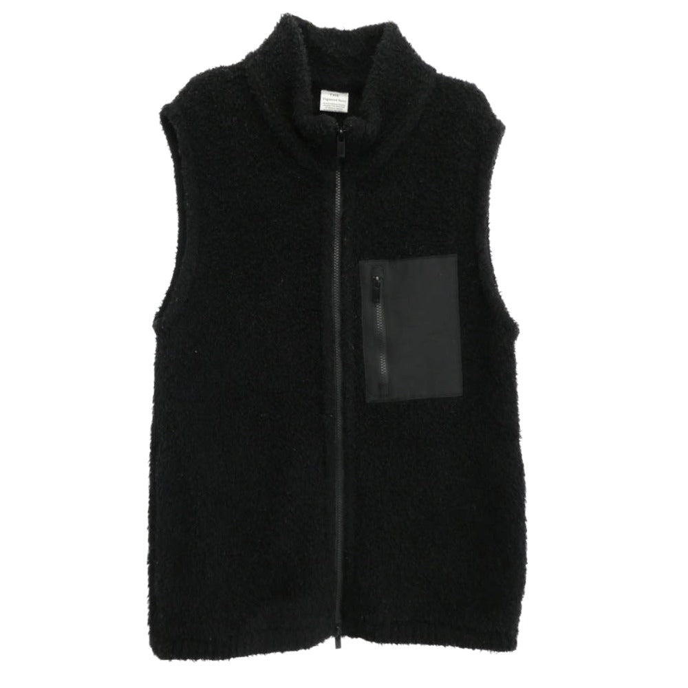 ザエンジニアドベーシックス THE WOOL FLEECE VEST ザ ウール フリース ベスト ブラック系 L【中古】