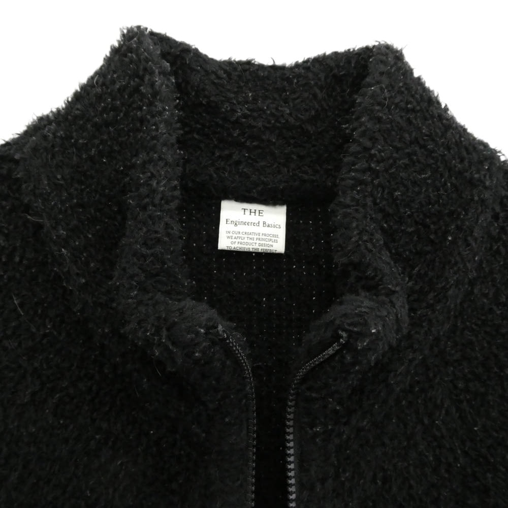 ザエンジニアドベーシックス THE WOOL FLEECE VEST ザ ウール フリース ベスト ブラック系 L【中古】