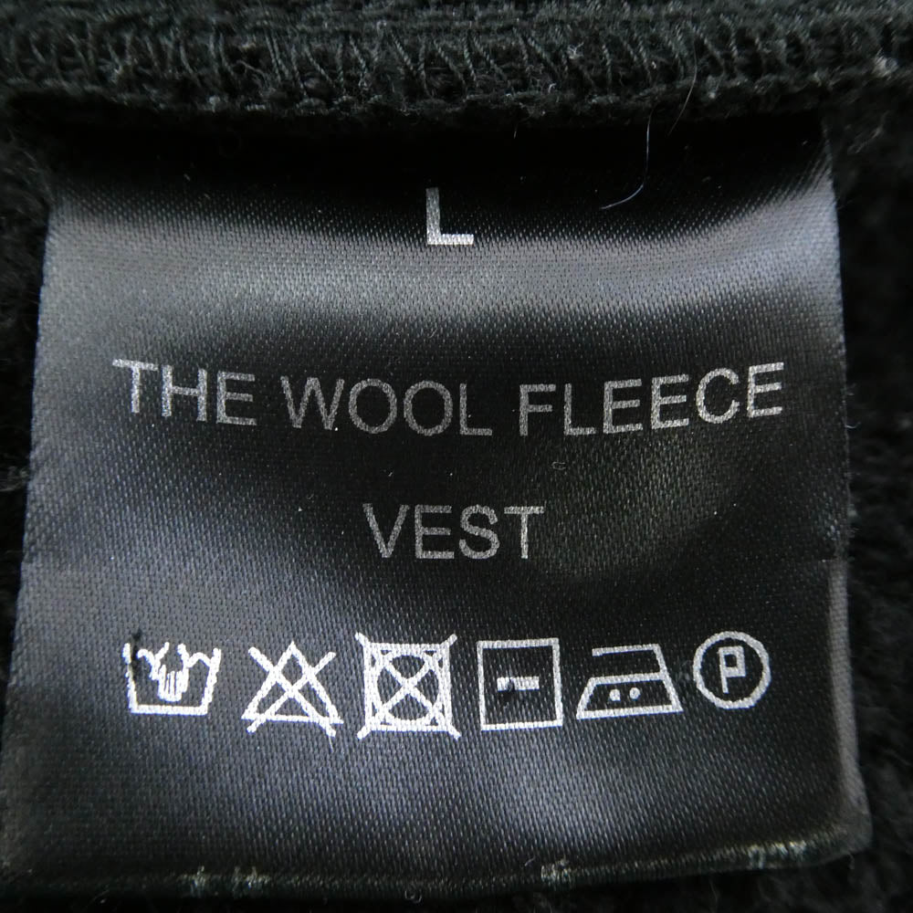 ザエンジニアドベーシックス THE WOOL FLEECE VEST ザ ウール フリース ベスト ブラック系 L【中古】