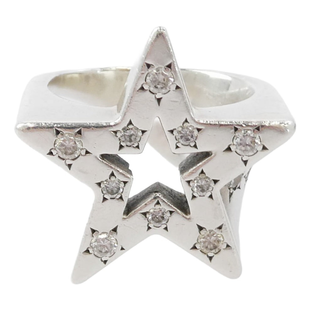 BANKROBBER バンクロバー MAGICALDESIGN マジカルデザイン STAR BRIGHT RING スター ブライトリング SV950 シルバー系 21.5号【中古】