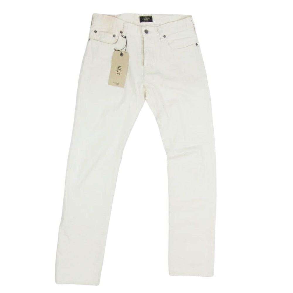 ADDICT CLOTHES アディクトクローズ ACV-P01 ACVM エーシーブイエム ORGANIC COTTON TAPERED DENIM テーパード デニム パンツ オフホワイト系 30【中古】