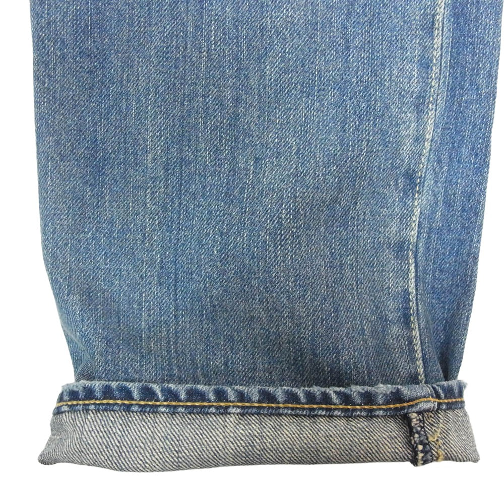 HYSTERIC GLAMOUR ヒステリックグラマー 0243AP14 × MIHARA YASUHIRO ミハラヤスヒロ リペア加工 スタッズ デニム パンツ インディゴブルー系 32【中古】