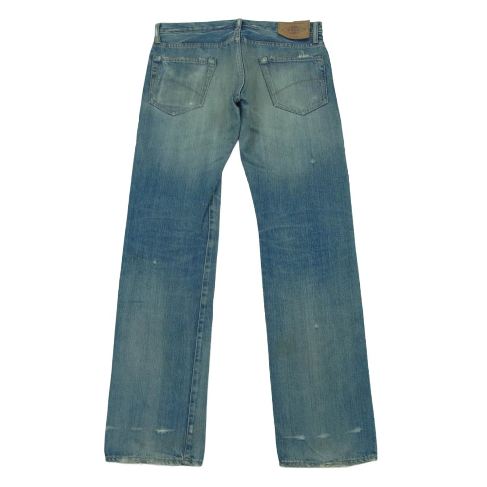 HYSTERIC GLAMOUR ヒステリックグラマー SP加工 小窓 セルビッチ スタッズ デニム パンツ 日本製 インディゴブルー系 30【中古】