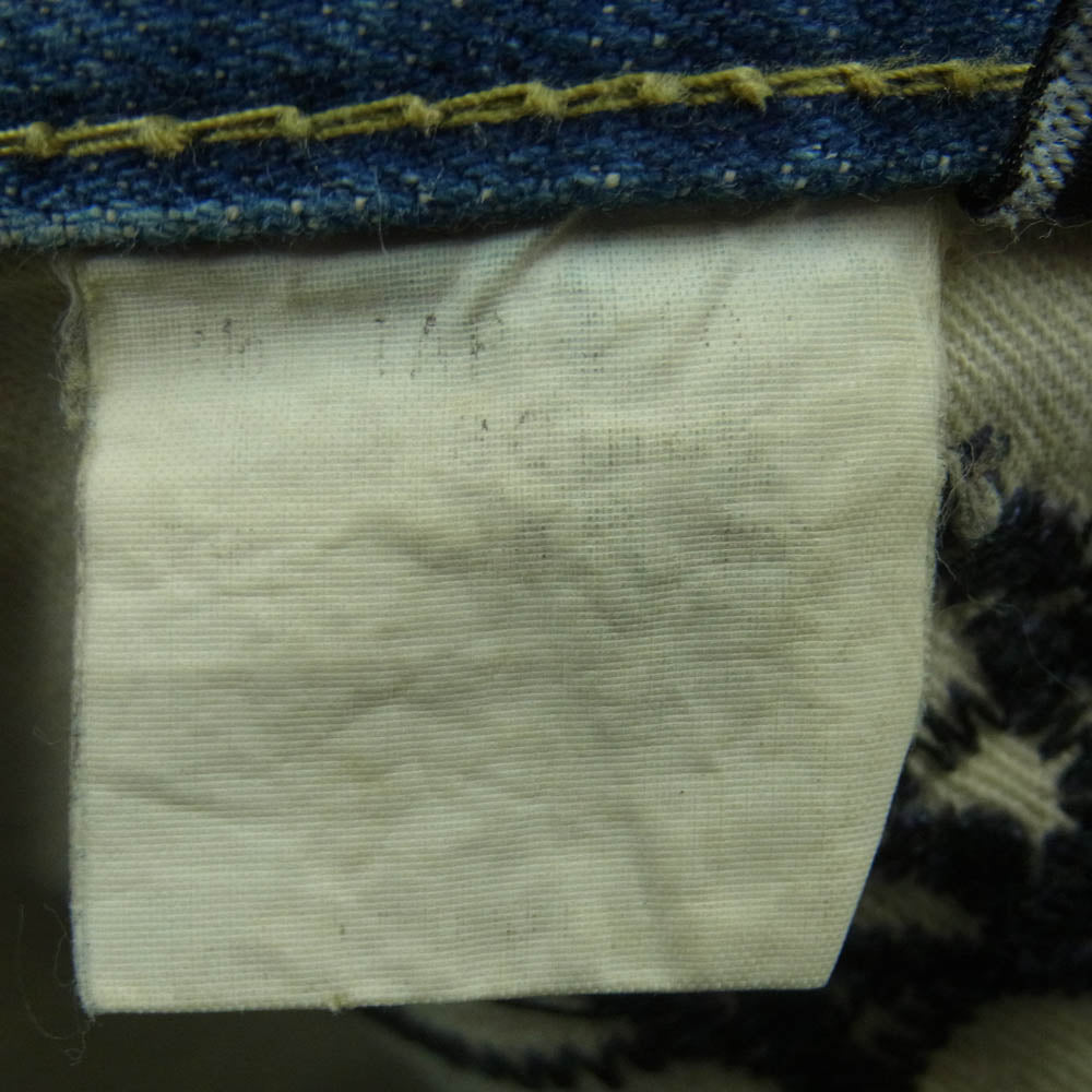 HYSTERIC GLAMOUR ヒステリックグラマー SP加工 小窓 セルビッチ スタッズ デニム パンツ 日本製 インディゴブルー系 30【中古】