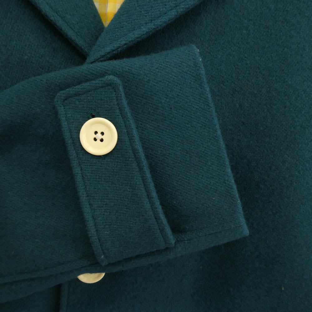 WACKO MARIA ワコマリア 13AW-BAL-11　 × WOOLRICH ウールリッチ ウール チェスター バルカラー コート グリーン系 S【中古】