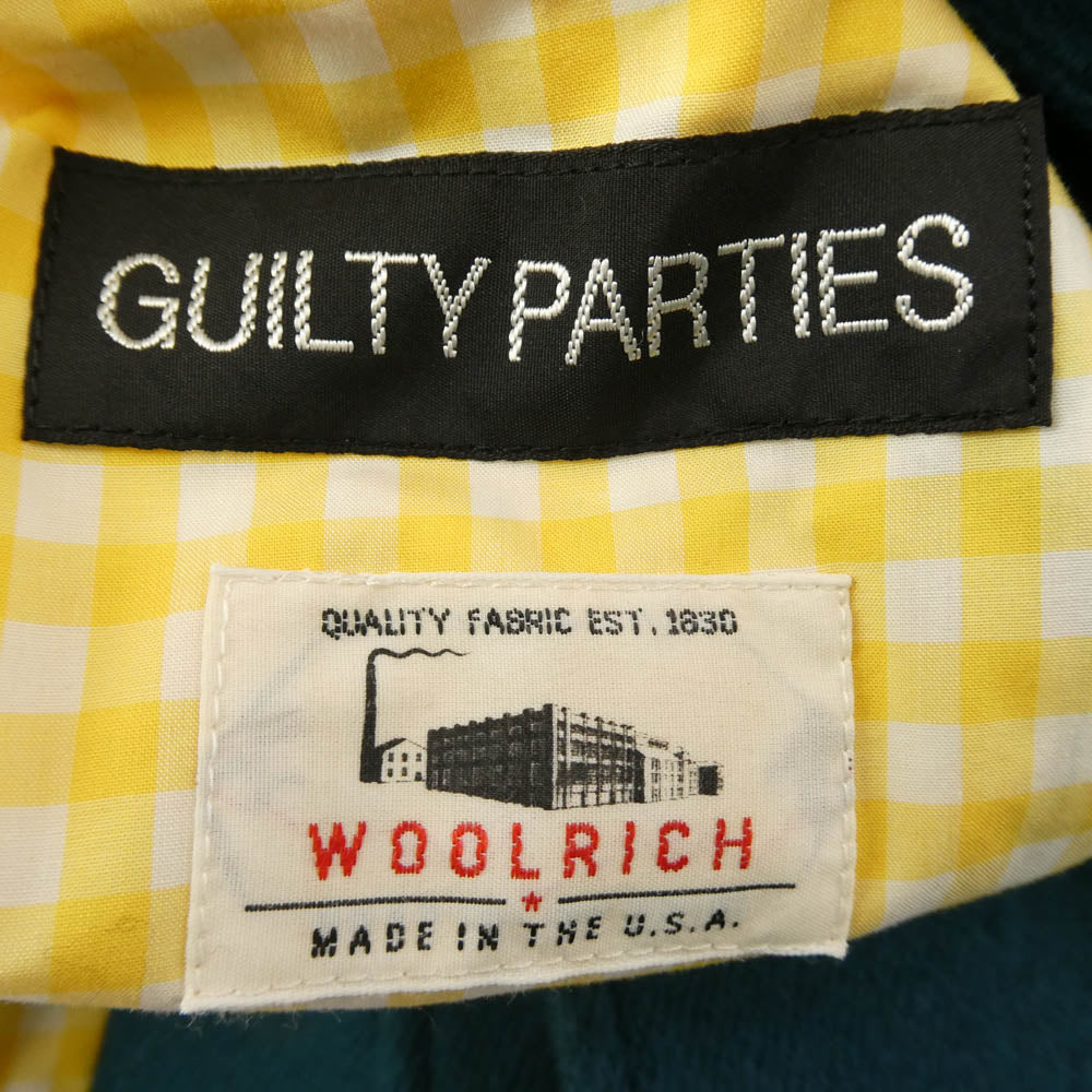 WACKO MARIA ワコマリア 13AW-BAL-11　 × WOOLRICH ウールリッチ ウール チェスター バルカラー コート グリーン系 S【中古】